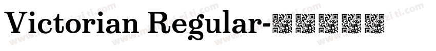Victorian Regular字体转换